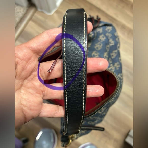 Dooney & Bourke Blue Monogram Bag - Picture 4 of 5